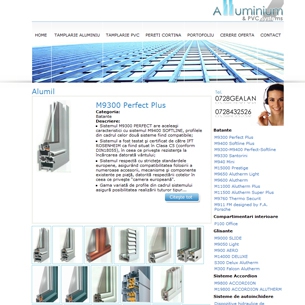alluminium - Site de prezentare firma tamplarie pvc si alluminiu